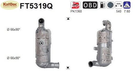Ruß-Partikelfilter Citroen, DS, Opel, Peugeot, Toyota, 1.5, Silizium, Euro 6