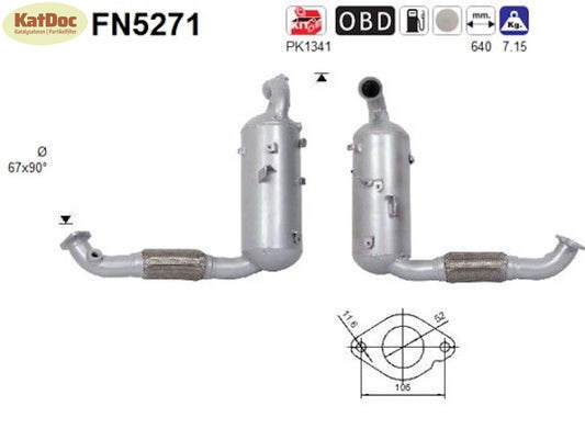 Ruß-Partikelfilter Ford C-Max/Fiesta/Focus/Kuga/Mondeo/Tourneo/Transit, Euro 6