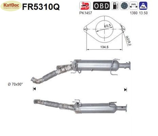 Ruß-Partikelfilter Citroen Jumper,Fiat Ducato,Peugeot Boxer, Silizium, Euro 6