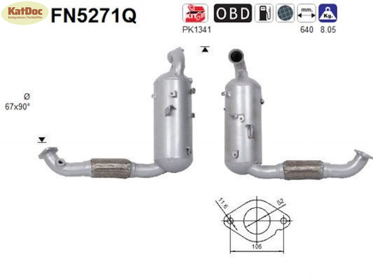 Ruß-PartikelfilterC-Max/Fiesta/Focus/Kuga/Mondeo/Tourneo/Transit,SiliziumEuro 6
