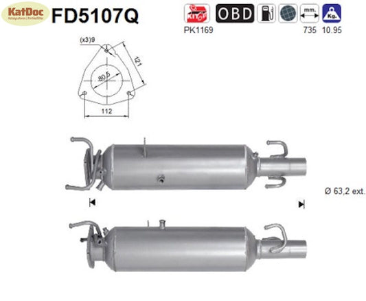 Ruß-Partikelfilter Citroen Jumper, Fiat Ducato, Peugeot Boxer,Silizium, Euro 5