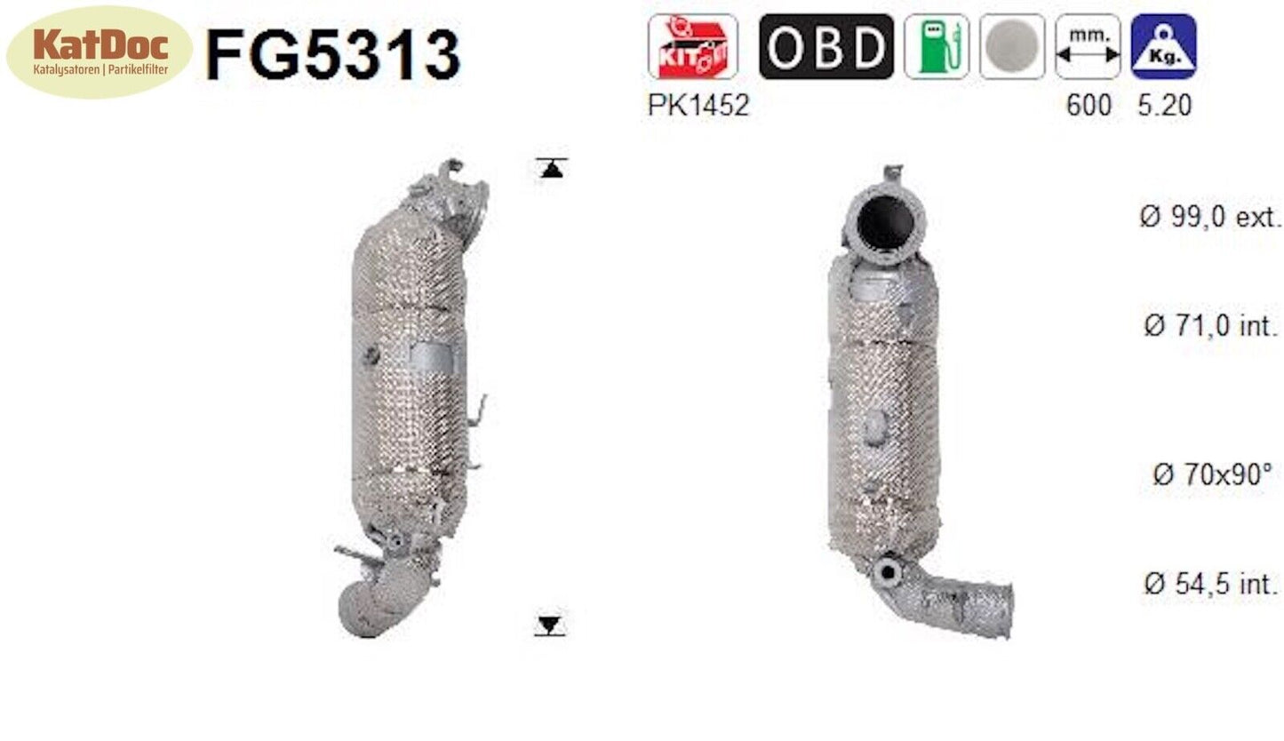Ruß - Partikelfilter inkl.Katalysator für Citroen, DS, Opel, Peugeot, 1.2,Euro 6 - KatDoc
