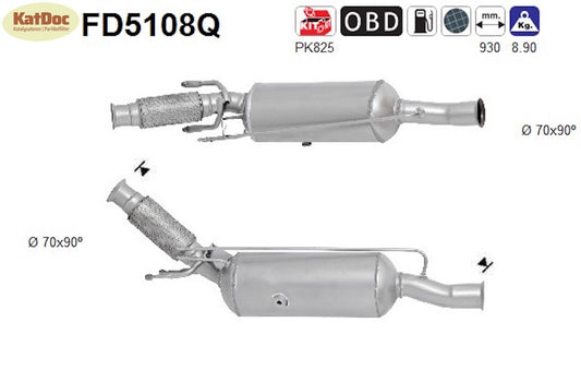 Ruß-Partikelfilter Citroen C4 I Grand Picasso,Peugeot 5008,DS5,Silizium,Euro 5