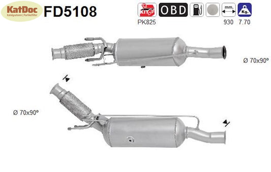 Ruß-Partikelfilter Citroen C4 I Grand Picasso,Peugeot 5008,DS5,2.0HDi, Euro 5