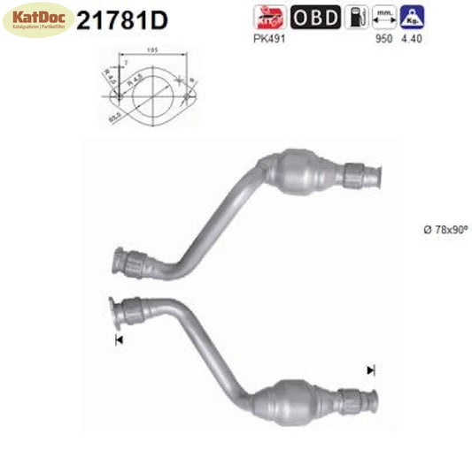 Katalysator für Nissan Interstar, Opel Movano A, Renault Master, 2.5, Euro 4 - KatDoc
