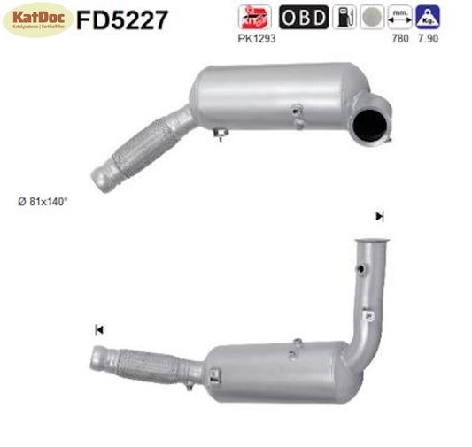 Ruß - Partikelfilter für Mercedes - Benz Sprinter, 3.0, 140kW, Euro 5 - KatDoc