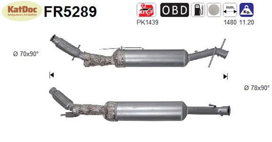 Ruß-Partikelfilter für Citroen, Opel, Peugeot, Toyota, 2.0, BlueHDi, Euro 6