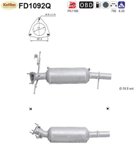 Ruß-Partikelfilter Land Rover Freelander 2.2 TD4,4x4,112/118kW,Silizium,Euro 4