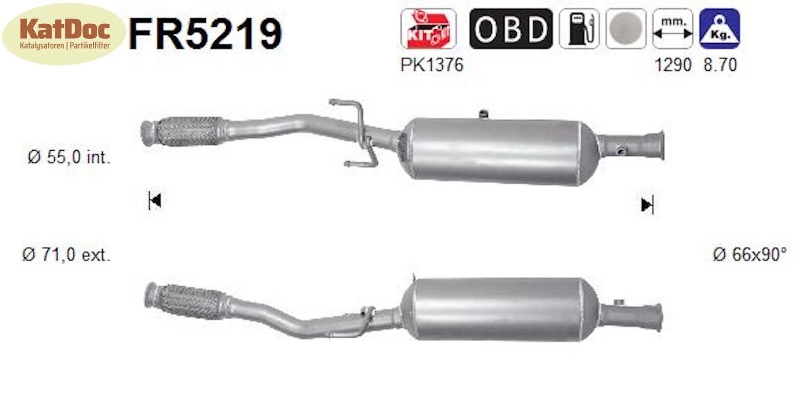Ruß - Partikelfilter für Citroen, Opel, Peugeot, DS, Euro 6 - KatDoc