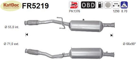 Ruß - Partikelfilter für Citroen, Opel, Peugeot, DS, Euro 6 - KatDoc