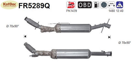 Ruß-Partikelfilter für Citroen,Opel,Peugeot,Toyota,2.0,BlueHDi,Silizium,Euro 6