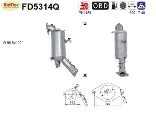 Ruß-Partikelfilter Jaguar F-Pace/XE/XF,Land Rover Discovery,2.0,SiliziumEuro 6