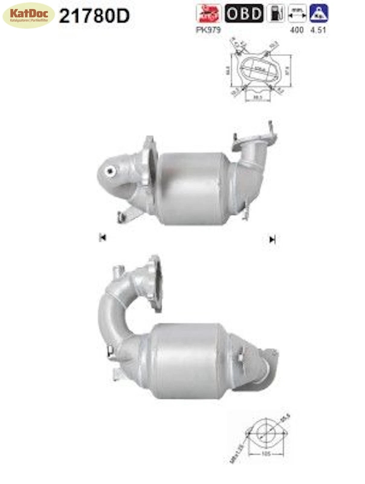 Katalysator für Nissan Interstar, Opel Movano A, Renault Master, 2.5, Euro 4 - KatDoc