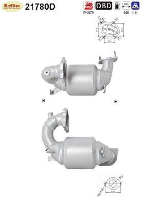 Katalysator für Nissan Interstar, Opel Movano A, Renault Master, 2.5, Euro 4 - KatDoc