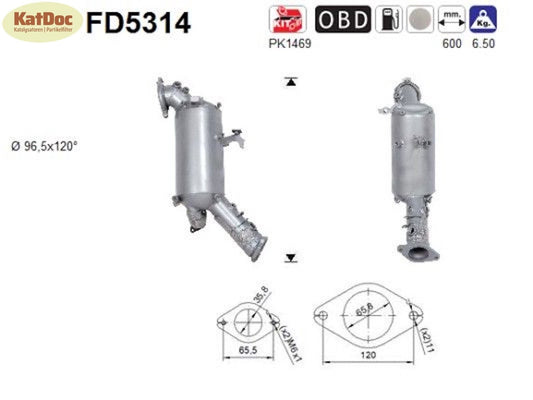 Ruß-Partikelfilter Jaguar F-Pace/XE/XF, Land Rover Discovery 2.0, Euro 6