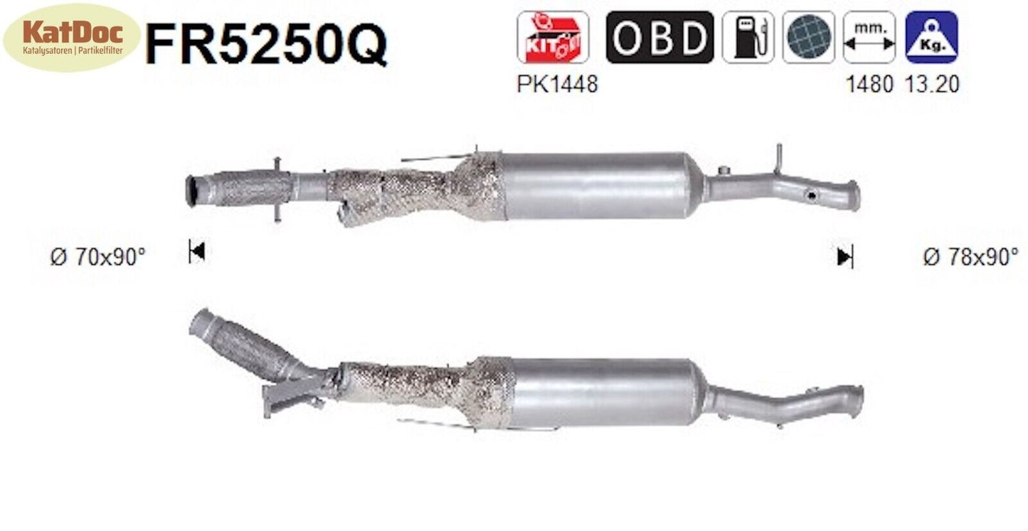 Ruß-Partikelfilter Citroen C5/DS 7,Opel Grandland,Peugeot,2.0,Silizium, Euro 6