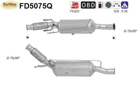 Ruß-Partikelfilter Citroen C4/Grand Picasso, Peugeot 5008, Silizium, Euro 5