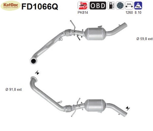 Ruß-Partikelfilter für Mercedes-Benz A-Klasse/B-Klasse,2.0 CDI,Silizium,Euro 4