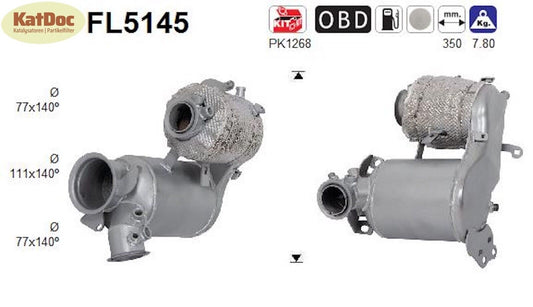 Ruß - Partikelfilter für Audi, Seat, Skoda, VW, 1.6, 2.0 TDI, Euro 6 - KatDoc