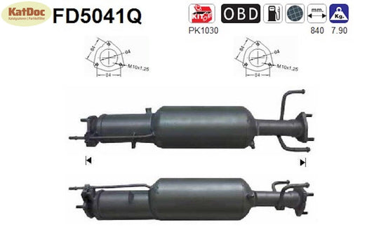 Ruß-Partikelfilter Chevrolet Captiva, Opel Antara, 2.0, CDTi/D,Silizium,Euro 4