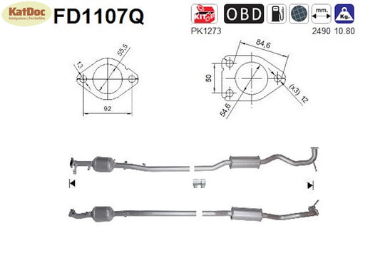 Ruß-Partikelfilter Citroen C4 Aircross, Peugeot 4008, 1.8 HDi,Silizium, Euro 5