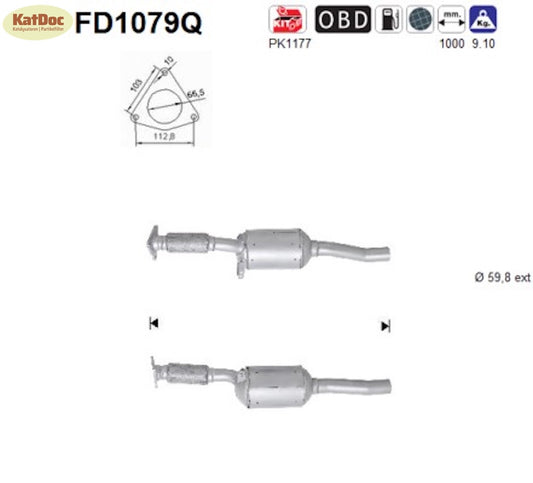 Ruß-Partikelfilter für Renault Latitude 2.0 dCi, 110/127kW, Silizium, Euro 5