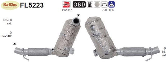 Ruß - Partikelfilter für BMW 2er/X1/X2, MINI Clubman/Countryman/Mini, Euro 6 - KatDoc