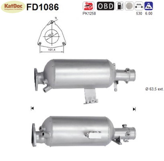 Ruß-Partikelfilter Land Rover Discovery 4 /Range Rover Sport,3.0, 4x4, Euro 5