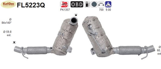 Ruß-Partikelfilter BMW 2er/X1/X2, MINI Clubman/Countryman/Mini,Silizium,Euro 6