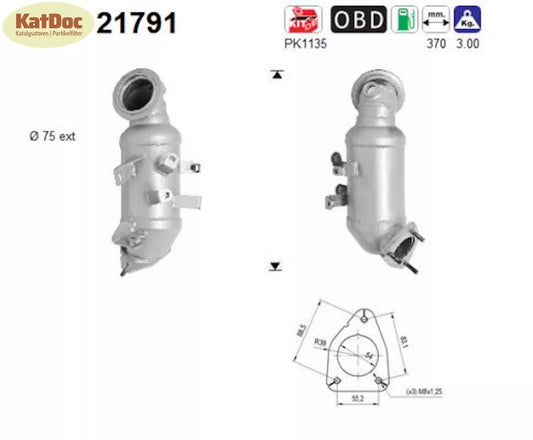 Katalysator für Chevrolet, Opel, 1.4, Euro 5&6 - KatDoc
