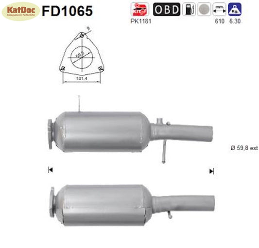 Ruß-Partikelfilter Land Rover Rang Rover Evoque, 2.2 D,4x4,110/140kW, Euro 5