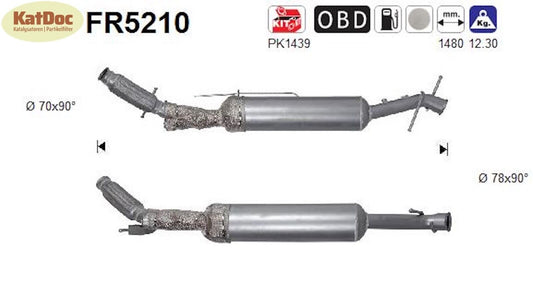 Ruß - Partikelfilter für Citroen, Opel, Peugeot, Toyota, 2.0, BlueHDi, Euro 6 - KatDoc