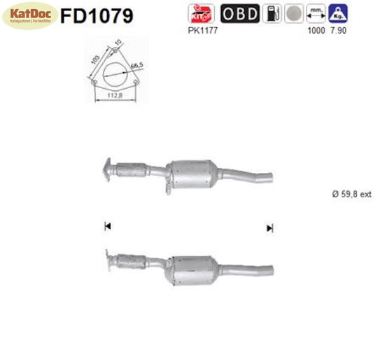 Ruß-Partikelfilter für Renault Latitude 2.0 dCi, 110/127kW, Euro 5