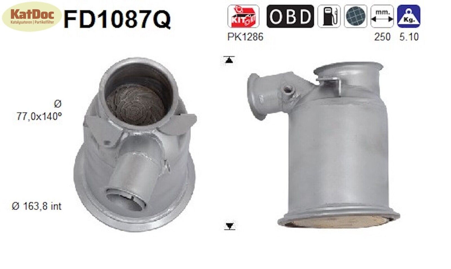 Ruß - Partikelfilter Audi A3,Seat Leon,Skoda Octavia, VW Golf 7, Silizium,Euro 5 - KatDoc