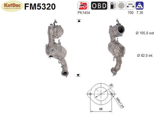 Ruß-Partikelfilter für Alfa Romeo Giulietta, Fiat, Jeep Renegade, 1.6, Euro 6