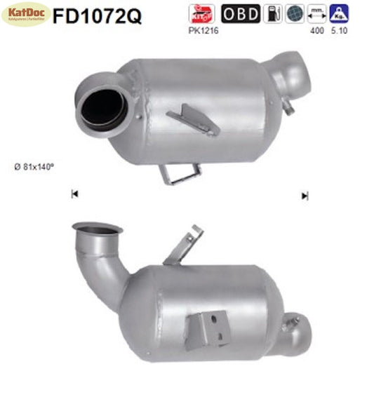 Ruß-Partikelfilter für Mercedes-Benz C-Klasse, E-Klasse/GLK, Silizium, Euro 5